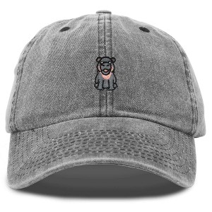 Dalix Hippo Embroidered Cotton Dad Hat Cute Animal Design Adjustable Baseball Cap for Everyday Wear Womens - 1 of 4