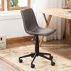 Grungis Faux Leather Swivel Air Lift Office Chair with Wheels,Gaming Chair with Adjustable Height,Computer Chair for Office - 2 of 4