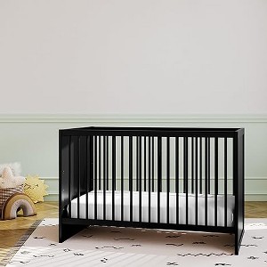 Pro Goleem 3-in-1 Convertible Crib (Black) - 1 of 3