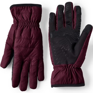Lands' End Women's Wanderweight Quilted EZ Touch Screen Gloves - 1 of 2