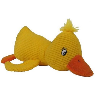 Multipet Corduroy Critters Dog Toy in Duck Design