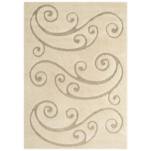 Modway Jubilant Sprout Scrolling Vine 5x8 Shag Area Rug - 1 of 4