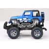 New Bright 1:24 R/C FF Truck - Jeep Blue - image 4 of 4