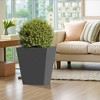 Wooakway Outdoor/Indoor/Decor/Garden Large Tall Metal Planter Pots Planter Boxes Cachepots Nursery Pots - 3 of 4
