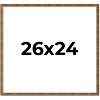 PosterPalooza | Photo Size Textured Gold Picture Frame - UV Acrylic, Foam Board Backing, Hanging Hardware - 3 of 4