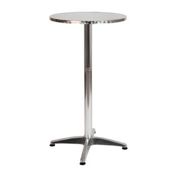 Flash Furniture 23.5" Round Aluminum Indoor-Outdoor Bar Height Table