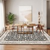 Area Rugs VintageRugs Machine Washable Low Pile for Bedroom Soft Area Rug Print Carpet with Rubber Backing for Home Office Decor  Laundry Room - 3 of 4