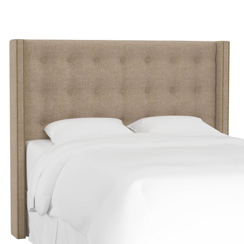 Skyline Furniture Nail Button Tufted Wingback Headboard, 3 of 8