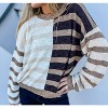Women's Raise The Bar Striped Rib Knit Sweater - PROMESA S - 2 of 3