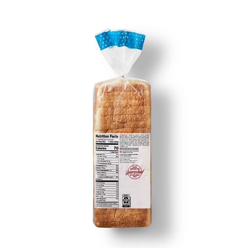 White Sandwich Bread - 20oz - Market Pantry&#8482;, 3 of 4
