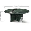 Lyngins Genuine Marble Round End Table, Natural Marble Small Coffee Table, Stone Side Table for Living Room, Nightstand with Semi-Polished Surface - 2 of 4