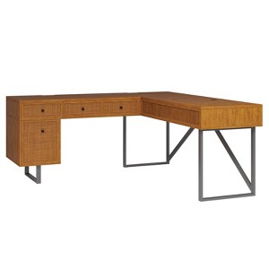 Cyill L shape lift top office desk | ARTFUL LIVING DESIGN - 1 of 4