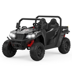 Ride On Dump Truck, 24V Ride On Car with Remote Control,Electric Dump Bed and Extra Shovel,Ride On Tractors Car with Music Player,Key Start for Safety - 1 of 4