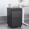 NicBex 2 Drawer Mobile File Cabinet with Lock,Rolling File Cabinets for Home Office Letter/Legal/A4/F4 - 2 of 3