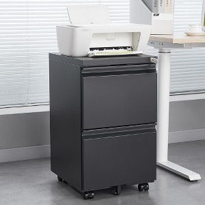 NicBex 3-Drawer Mobile File Cabinet with Lockable Drawers, Under Desk Storage Compact Storage for Documents, A4 Paper for Home, Office - 1 of 4