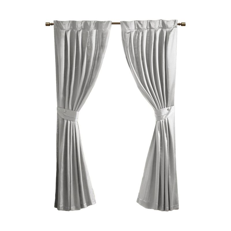 Avignon Pleat Curtain Panel with Tieback (Single), 1 of 9