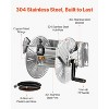 VEVOR Wall Mounted Garden Hose Reel, Holds 150 ft 5/8-inch Water Hose Winder, Heavy-Duty Stainless Steel, Silver - 4 of 4