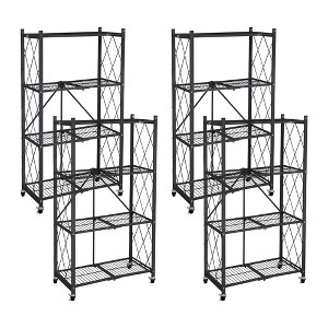 Origami Folding Shelf Garage Shelves Heavy Duty Shelving with Wheels - 1 of 4