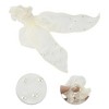 Unique Bargains Women's Fashion Faux Pearl Bow Hair Scrunchies Beige 1 Pc - 3 of 3