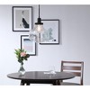 Elegant Lighting Lyle 1 light Black and Clear seeded glass pendant - 2 of 4