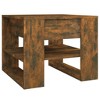 vidaXL Coffee Table Smoked Oak 21.9"x21.7"x17.7" Engineered Wood - 2 of 4