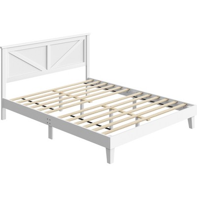 Yaheetech Farmhouse Wooden Bedframe