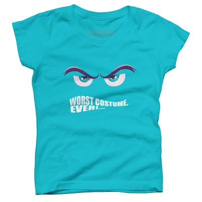 Girl's Design By Humans Worst Costume Ever (Halloween) By Editive T-Shirt