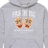 Men's - Instant Message - Fasching Masks Graphic Fleece Pullover Hoodie - 2 of 4