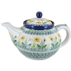 Blue Rose Polish Pottery 60 Ceramika Artystyczna Medium Teapot - 1 of 2