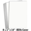 Hamilco White Legal Cardstock Paper 8 1/2" x 14" Card Stock 80lb Cover 25 Pack - 2 of 4