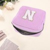 Unique Bargains Letter N Pattern Makeup Bag 1 Pc - 3 of 4