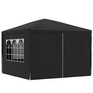 vidaXL Party Tent Anthracite Polyethylene and Steel 10 ft x 10 ft - 1 of 4