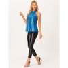 Allegra K Women's Casual Party Sparkle Sleeveless Halter Tops - 4 of 4