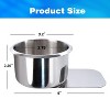 GSE Stainless Steel Cup Holder, Drop-in Cup Holder for Casino Poker Tables, Work Desks, Boats, RVs, Cards & Trucks (Slide Under) - 2 of 4