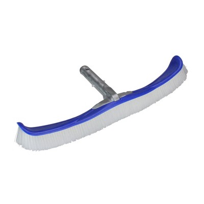 Pool Central Flexible Nylon Bristle Brush with Aluminum Handle 18.25" - Blue