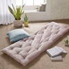 Vynxaria 27"x74" Ivory Poly Chenille Lounge Floor Pillow Cushion - Comfort on the Go - 4 of 4