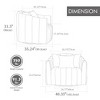 CAVINAS 360° Swivel Velvet Barrel Accent Chair,Oversized Mid-Century Club Chair,Plush Comfy Armchair for Living Room,Bedroom,Office - 3 of 4