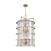 Artcraft Lighting Burford 12 - Light Chandelier in  Brass/Black - 3 of 4