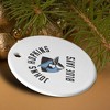 Johns Hopkins University Blue Jays Logo Porcelain Holiday Christmas Tree Ornament - 4 of 4