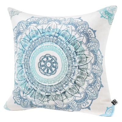 Blue/Mandala Rosebudstudio Mandala Throw Pillow (20"x20") - Deny Designs