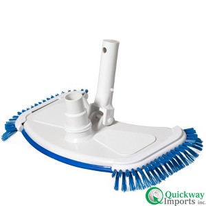 Quickway Imports Weighted Manual Swimming Pool Vacuum Head with Swivel Hose Connector Flexible Side Brush for Pool Maintenance Use - 1 of 4