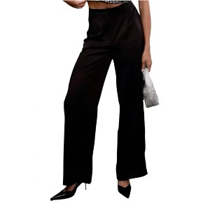 Women's Satin Dress Pants - Blu Pepper - 1 of 4