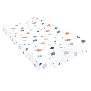 Hudson Baby Infant Boy Changing Pad Cover, Space, One Size - 1 of 2