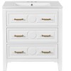 CAVINAS Bathroom Vanity with Ceramic Sink Combo,Freestanding Single Vanity Set with 3 Drawers,Bathroom Storage Cabinet with Wood Frame - 4 of 4