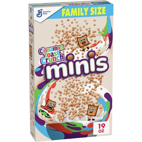  Lucky Charms Minis Cereal with Marshmallows, Kids Breakfast  Cereal, Family Size, 18.6 oz : Books