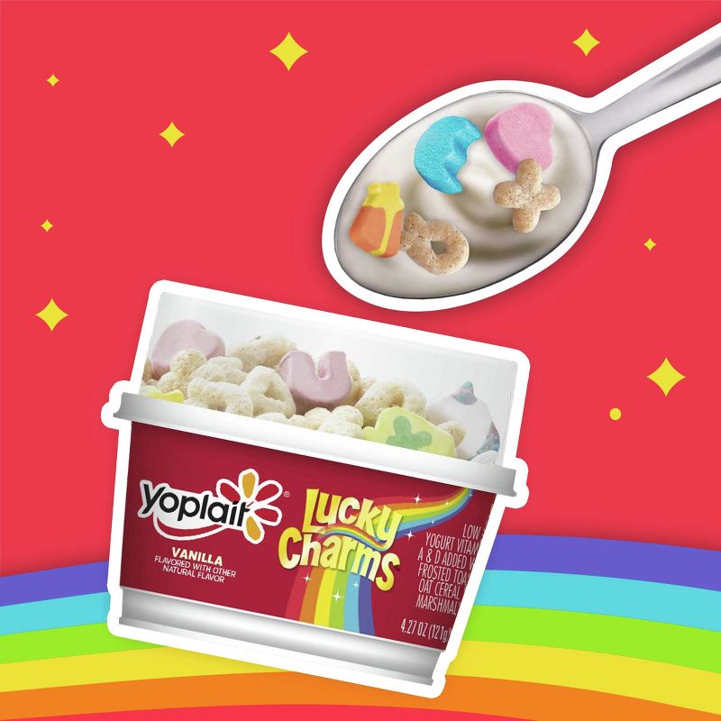 Yoplait Original Lucky Charm Cereal Topped Yogurt Cup - 4.2oz, 2 of 12