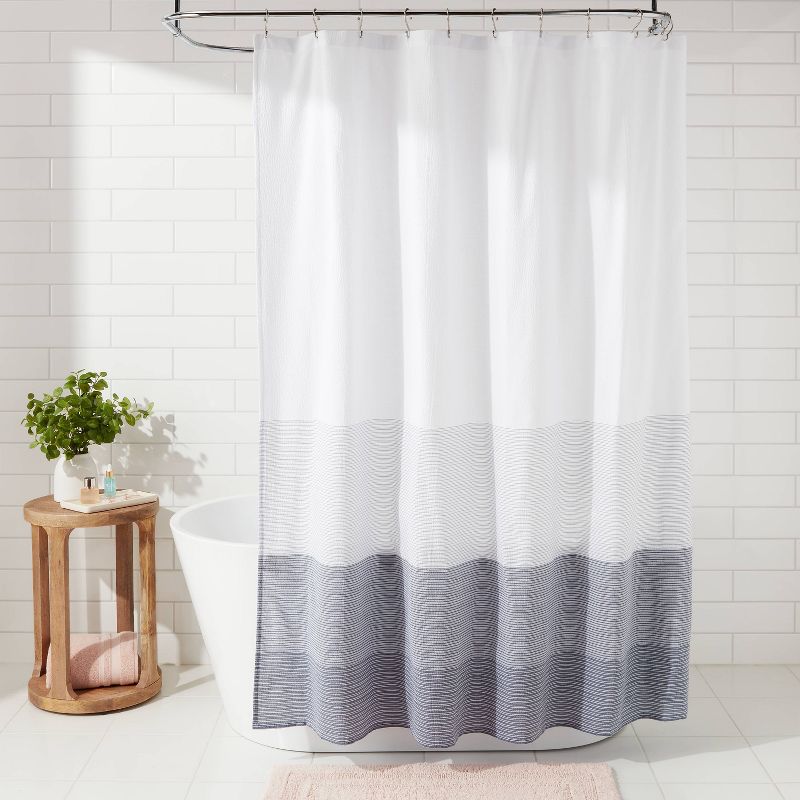 Nautical Shower Curtain Ombre Blue - Threshold&#8482;, 3 of 6