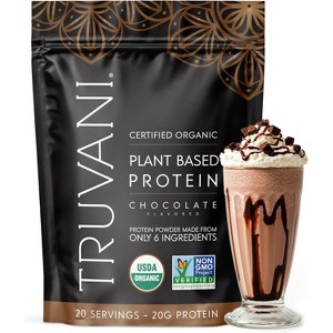 Truvani Plant-Based Chocolate Protein Powder, 25.65 Oz - 1 of 4