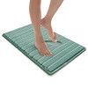 Softlux Extra Thick Modern Luxury Charcoal Infused Memory Foam Runner Bath Mat - Microdry - 2 of 3