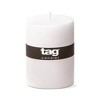 tagltd Chapel 3X4 White Pillar Paraffin Wax Candle Unscented Drip-Free Long Burning 46 Hours For Home Decor Wedding Parties Set of 6 - 3 of 4